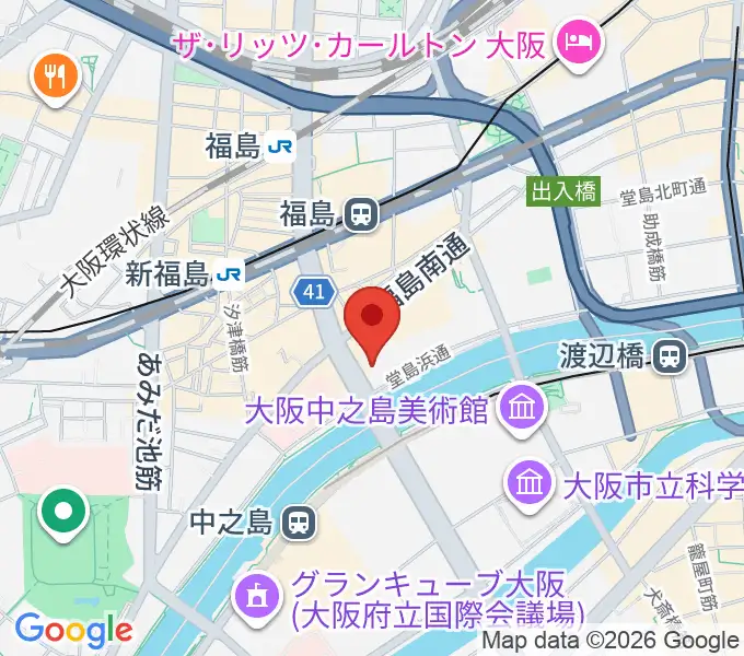 ABCホールの地図