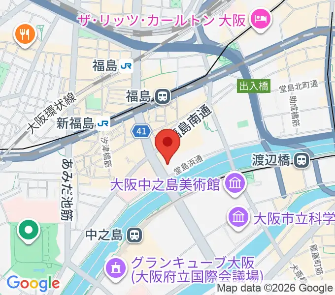 ABCホールの地図