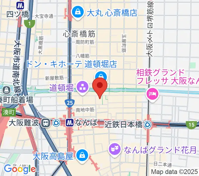 [移転]道噸堀ZAZAの地図