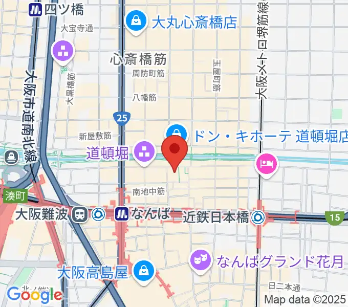 [移転]道噸堀ZAZAの地図