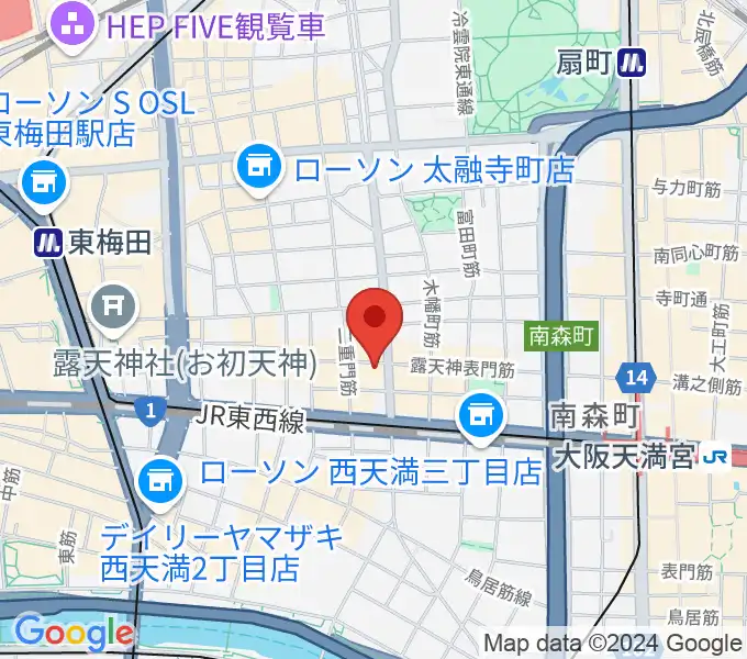 大阪Rumioの地図