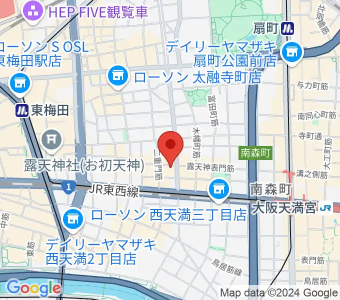 大阪Rumioの地図