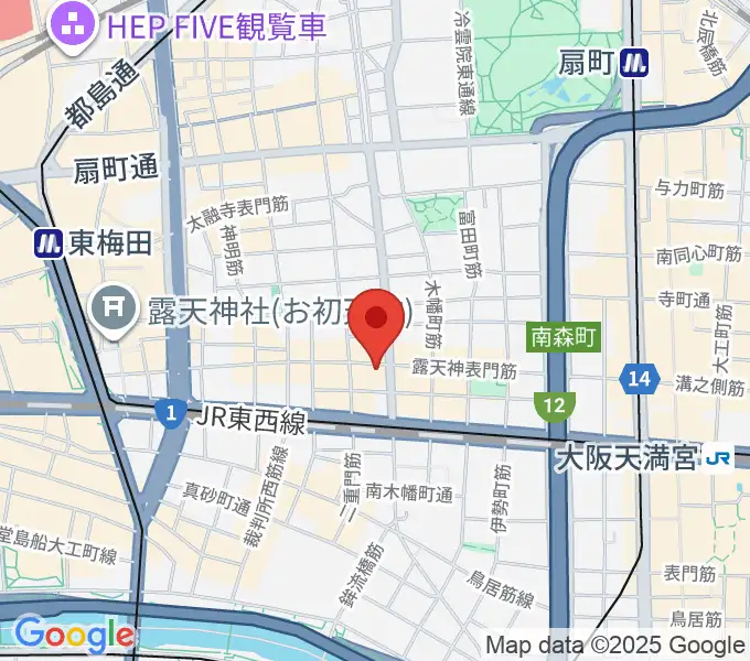 大阪Rumioの地図