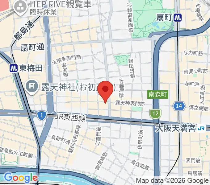 大阪Rumioの地図