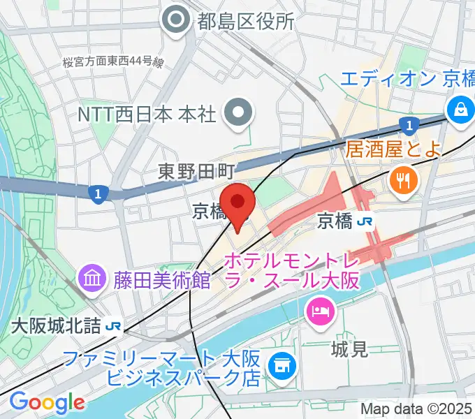 羅い舞座 京橋劇場の地図