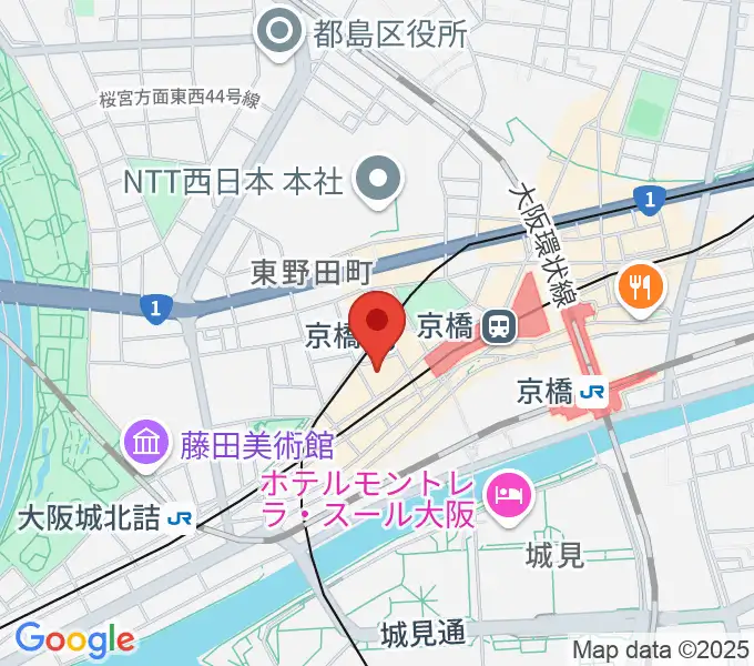 羅い舞座 京橋劇場の地図