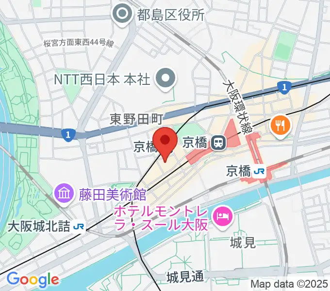 羅い舞座 京橋劇場の地図