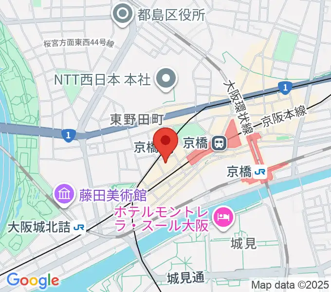 羅い舞座 京橋劇場の地図