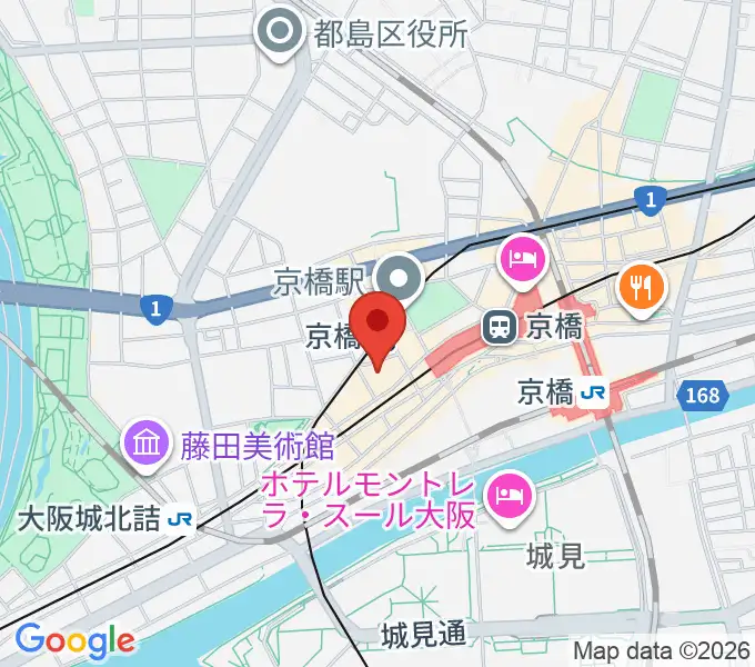 羅い舞座 京橋劇場の地図