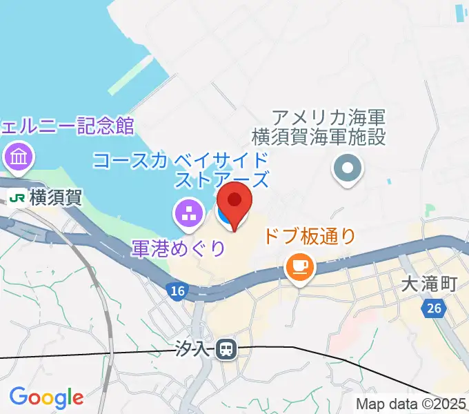 島村楽器 Coaska Bayside Stores横須賀店の地図
