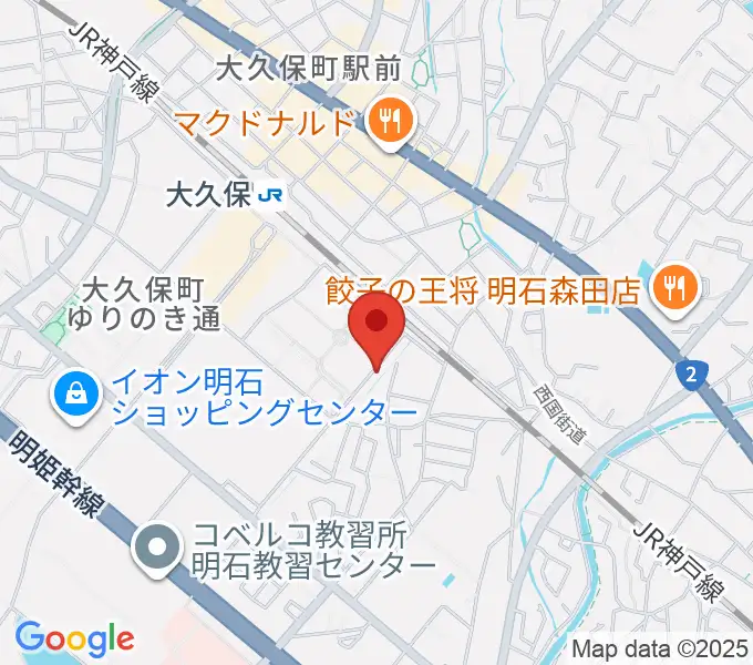 長野ギター教室の地図