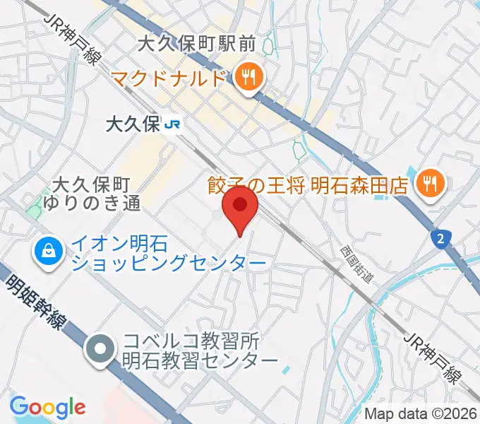 長野ギター教室の地図