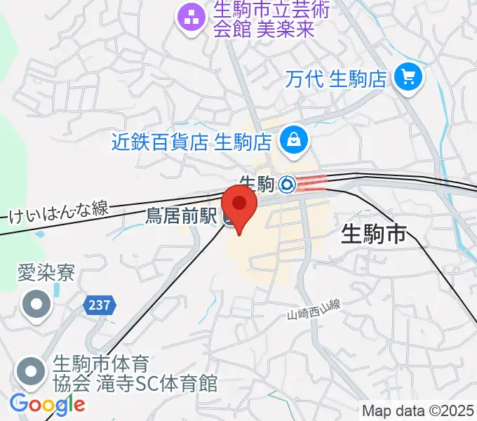 生駒RHEBGATEの地図