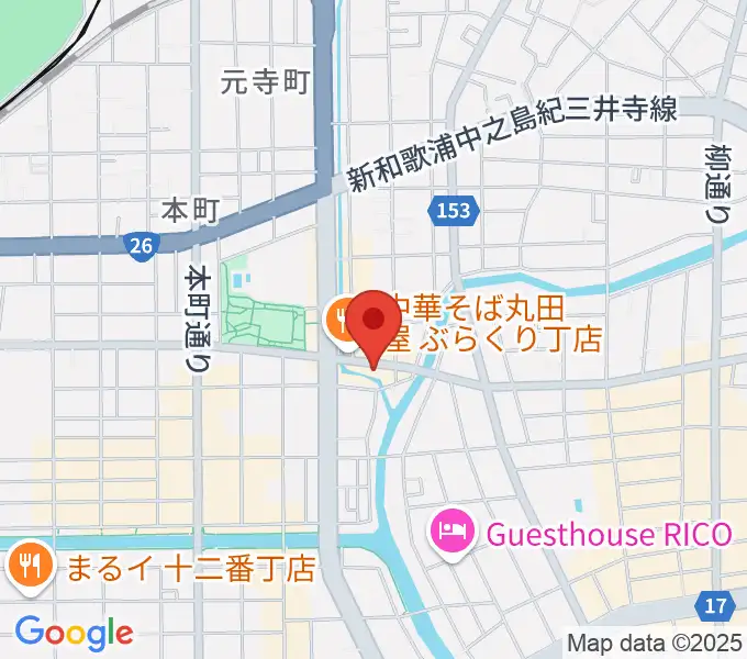 和歌山オールドタイムの地図