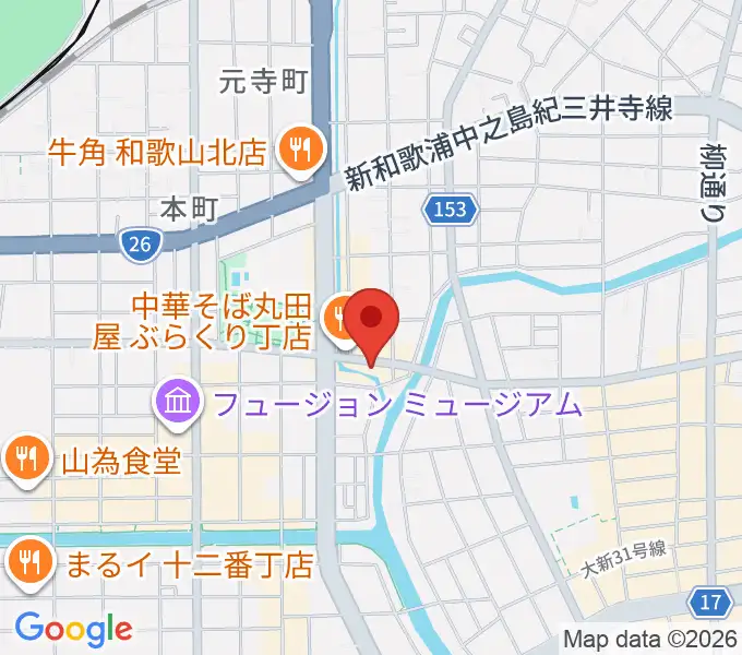 和歌山オールドタイムの地図