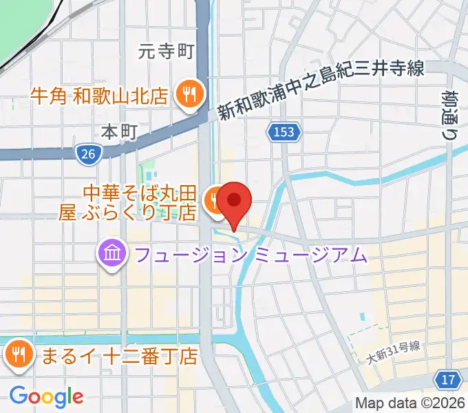 和歌山オールドタイムの地図