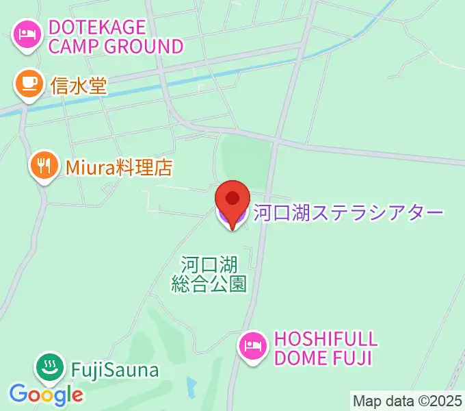 河口湖ステラシアターの地図