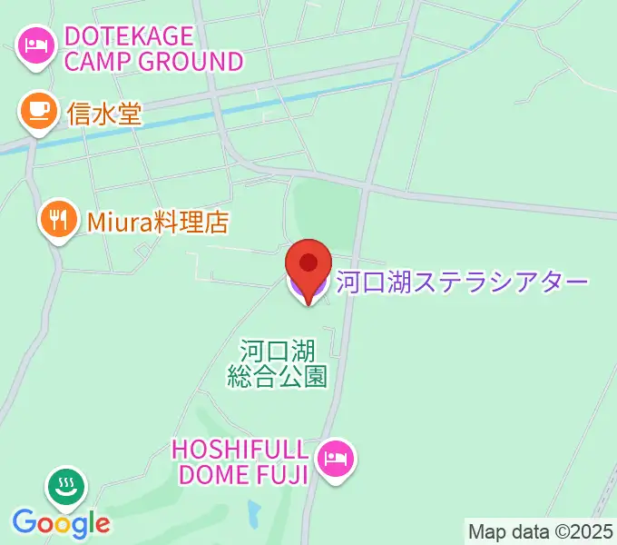 河口湖ステラシアターの地図