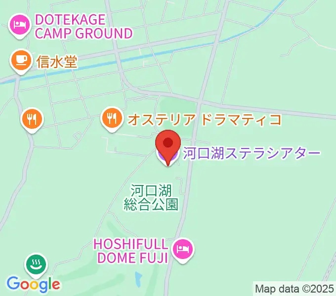 河口湖ステラシアターの地図