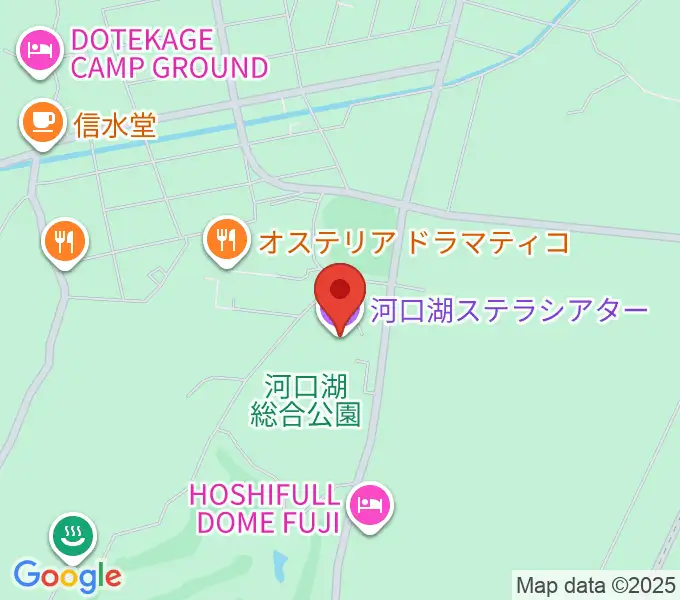 河口湖ステラシアターの地図