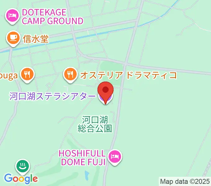 河口湖ステラシアターの地図