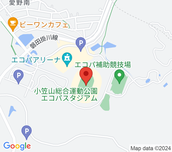 静岡エコパスタジアムの場所