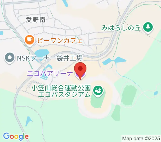 静岡エコパアリーナの地図