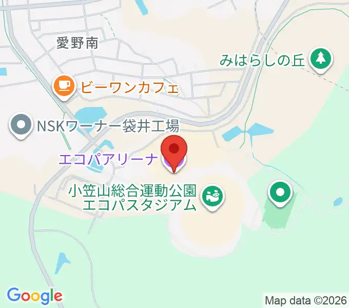 静岡エコパアリーナの地図