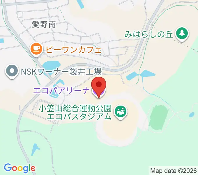 静岡エコパアリーナの地図