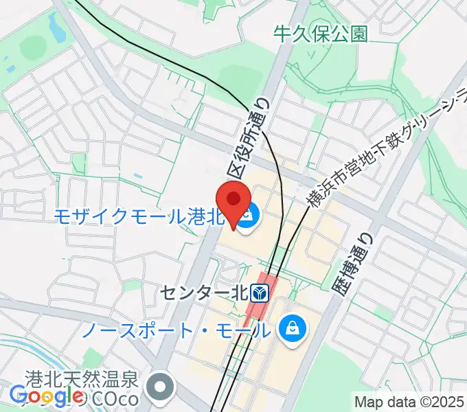 島村楽器 モザイクモール港北店の地図