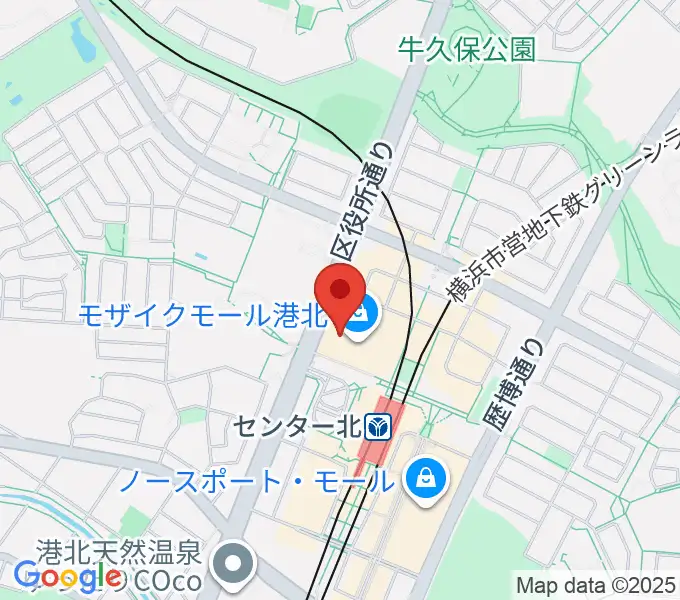 島村楽器 モザイクモール港北店の地図