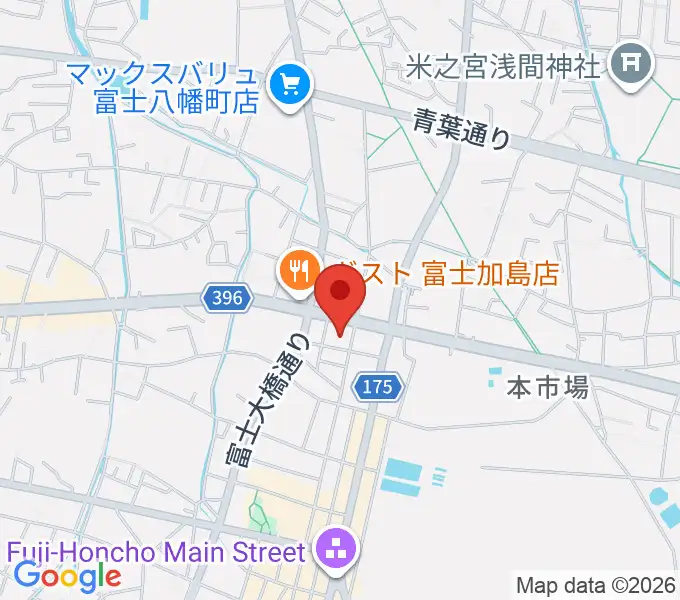 富士アニマルネストの地図