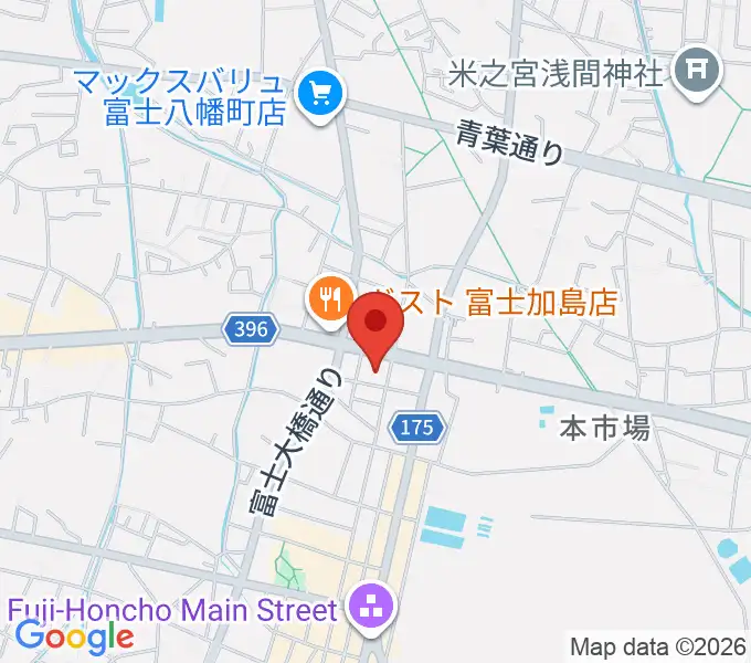 富士アニマルネストの地図