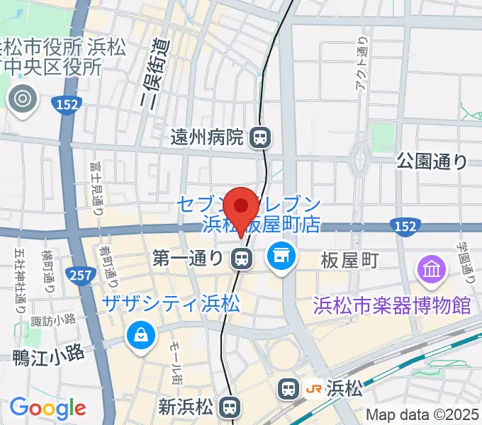 浜松G-SIDEの地図