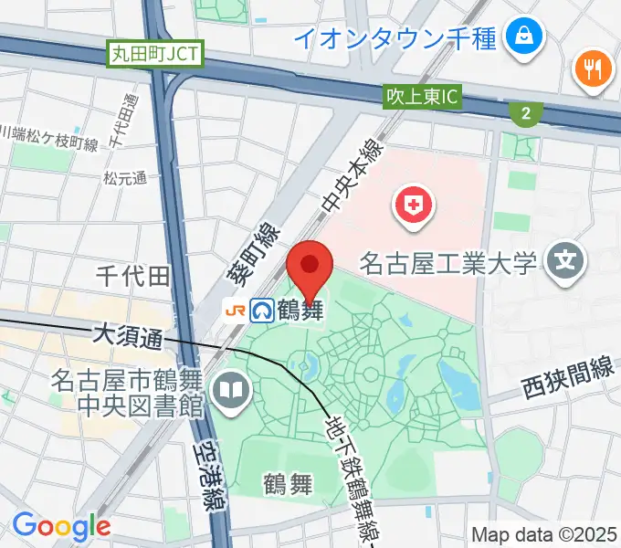 岡谷鋼機名古屋公会堂の地図