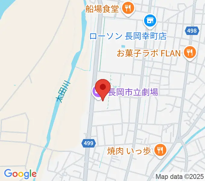 長岡市立劇場の地図