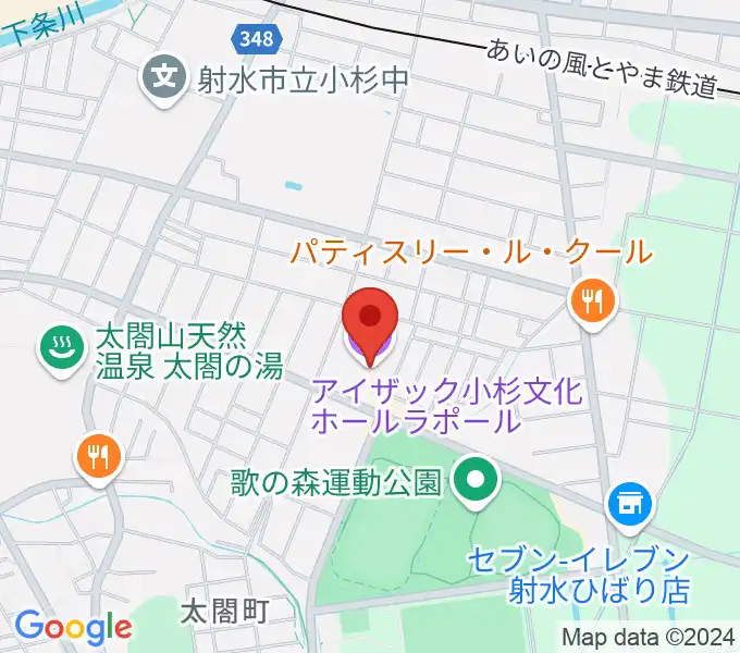 アイザック小杉文化ホール ラポールの地図