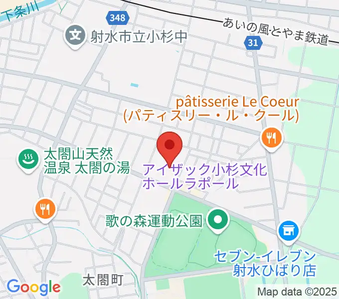 アイザック小杉文化ホール ラポールの地図