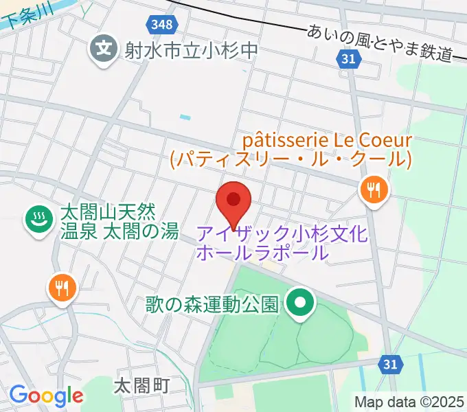 アイザック小杉文化ホール ラポールの地図