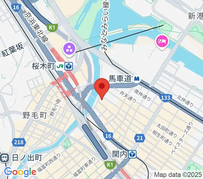 カワイ横浜の地図