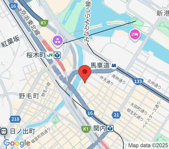 カワイ横浜の地図