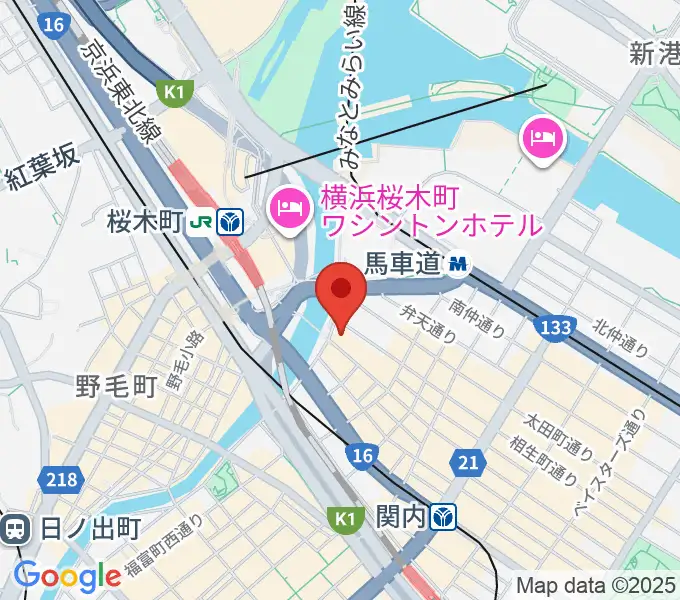 カワイ横浜の地図