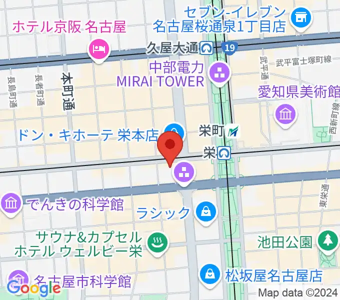 SKE48劇場の地図