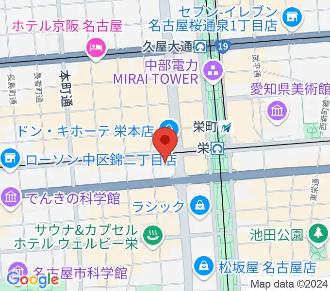 SKE48劇場の地図