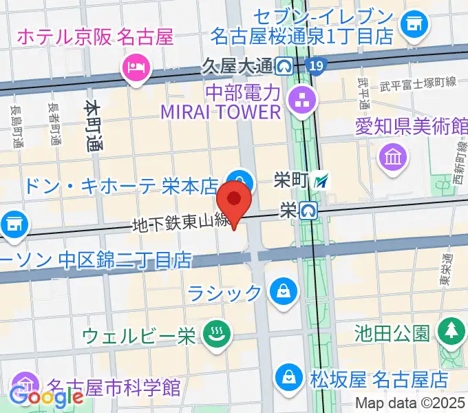 SKE48劇場の地図