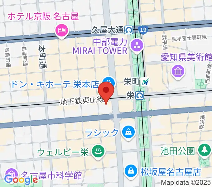 SKE48劇場の地図