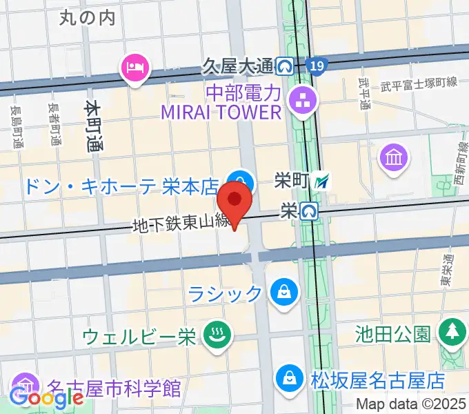 SKE48劇場の地図