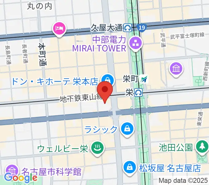 SKE48劇場の地図