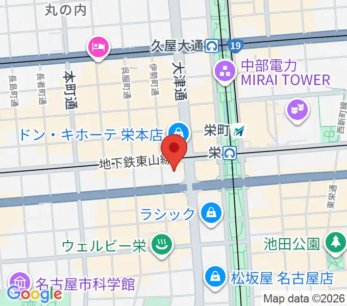 SKE48劇場の地図