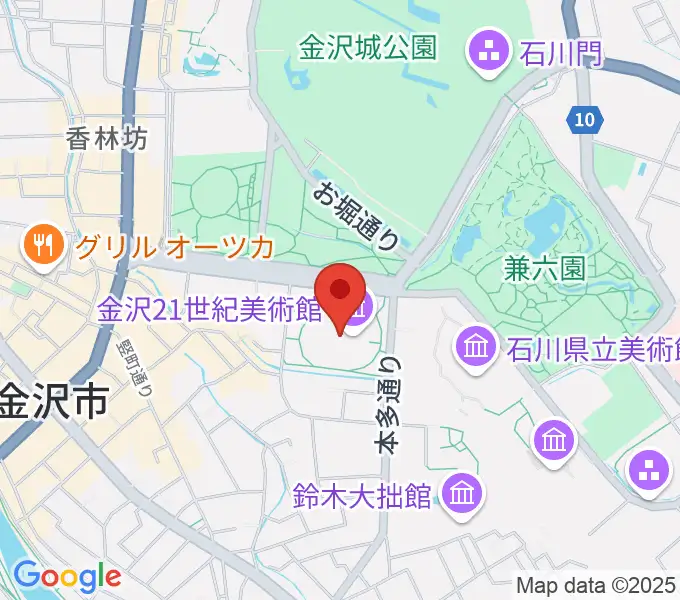 金沢21世紀美術館の地図